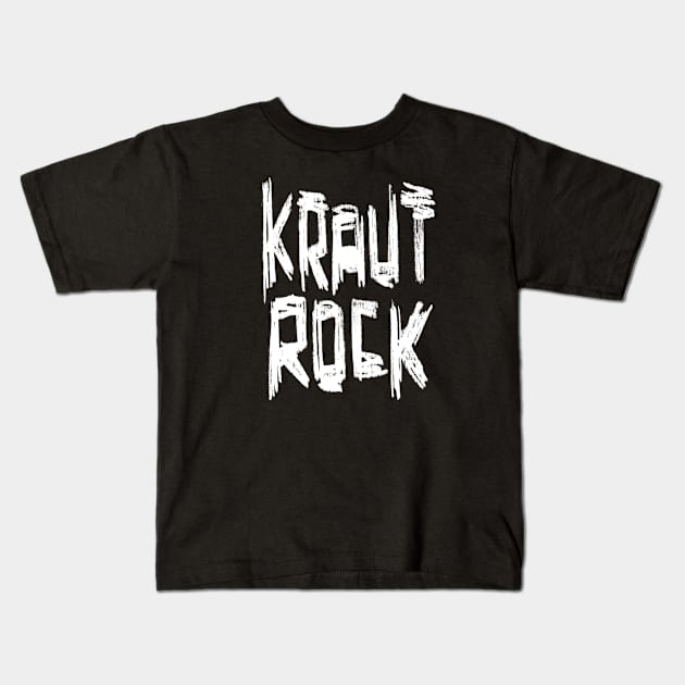 Krautrock, Kraut Rock Kids T-Shirt by badlydrawnbabe